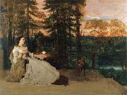 Gustave Courbet Lady on the Terrace oil painting